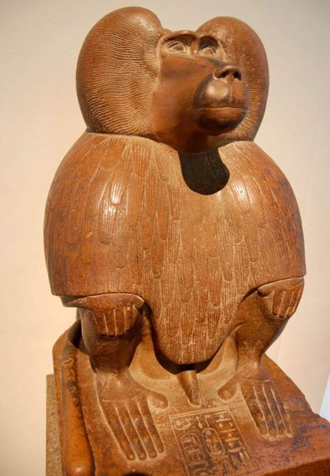 Depiction of Thoth as a baboon, circa 1400 BC. (CC BY-SA 3.0)