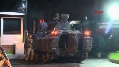 Turkey military units have attempted an uprising against the Turkish government