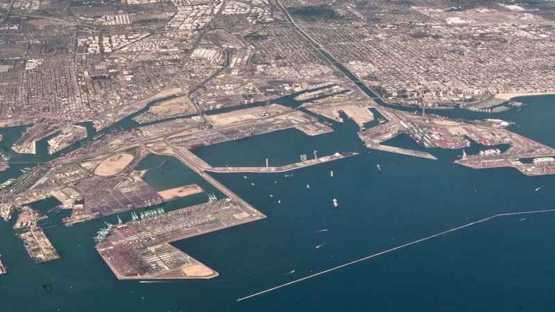 9 Wide View Of Long Beach Breakwater