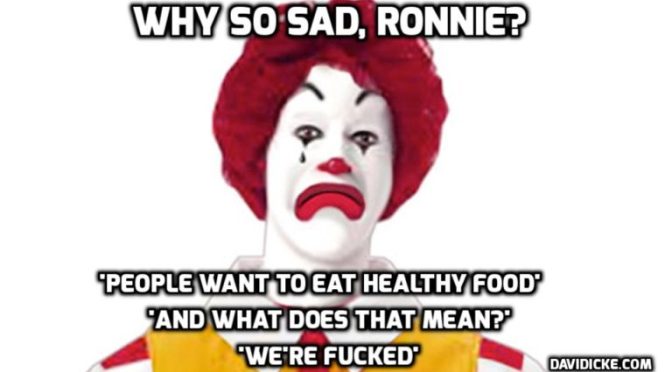 Junk food ads targeting children banned in non-broadcast media — David Icke latest headlines