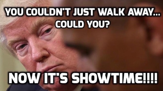It’s Showtime – Trump vs. Obama (Video)